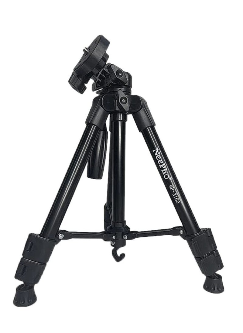 NeePho - Professional Tripod NP-3180 Quality Holder HP/Camera ABS+PC DSLR Universal Extended Up to 1360mm Folded to 500mm Quick Release Plate with 1/4" Screw - Image 1
