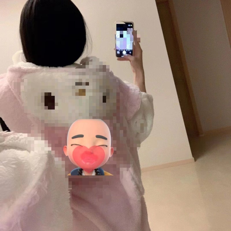 Stitch Nightgown Winter Long-Haired Comfortable Cotton Velvet Melody Big-Eyed Boy Home Clothes Thickeneded Can Be Worn Outside Blue Boy Nightgown - Image 5