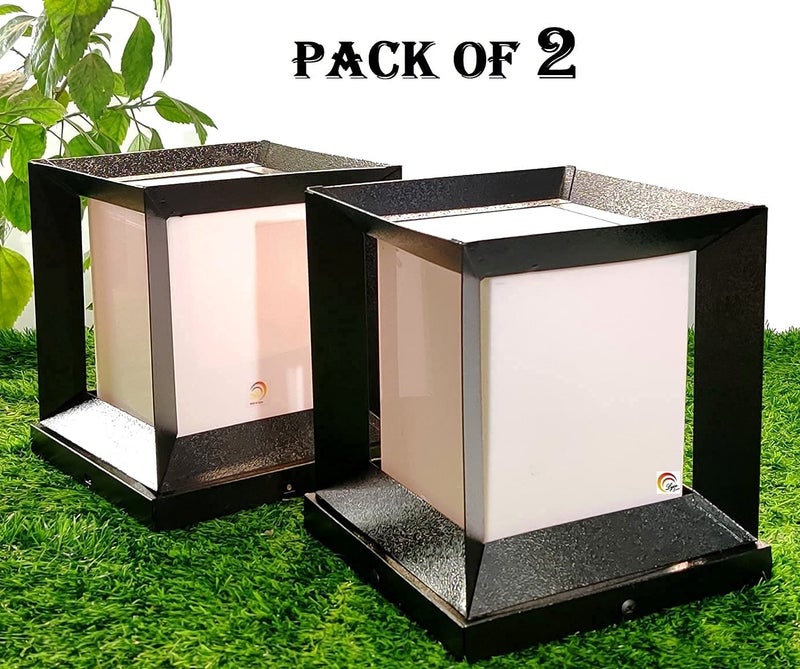 BrightLyt Waterproof Outdoor Gate Light for Pillars – Home Decorative Gate Lamp for Garden, Pathway & Entrance (Pack of 2) - Image 3
