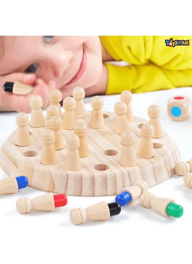Toyshine Toyshine Wooden Memory Match Stick Chess Game Set, Funny Block Board Game Parent-Child Interaction Toy For Boys And Girls Age 3 And Up, Kids  - Image 5