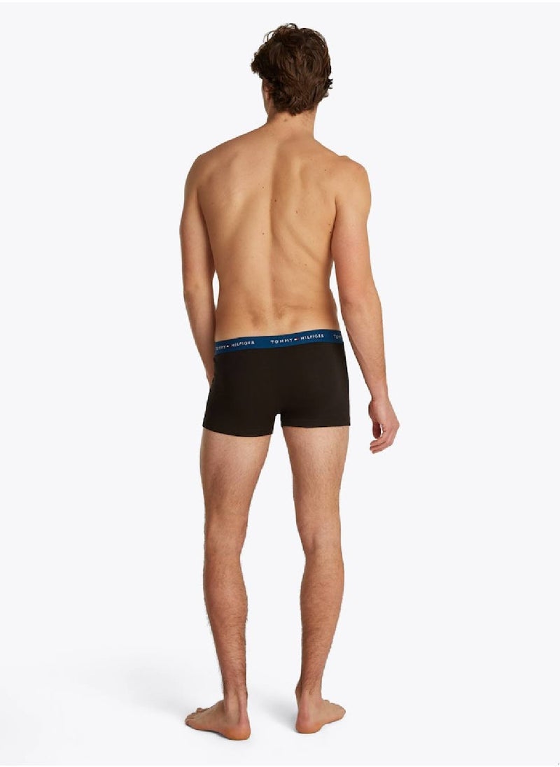 Men's 3 Pack Trunks - Cotton, Multicolour