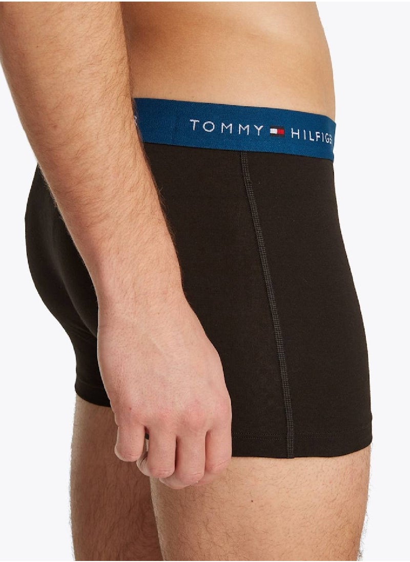 Men's 3 Pack Trunks - Cotton, Multicolour