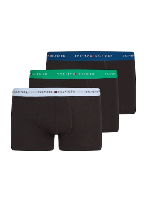 Men's 3 Pack Trunks - Cotton, Multicolour