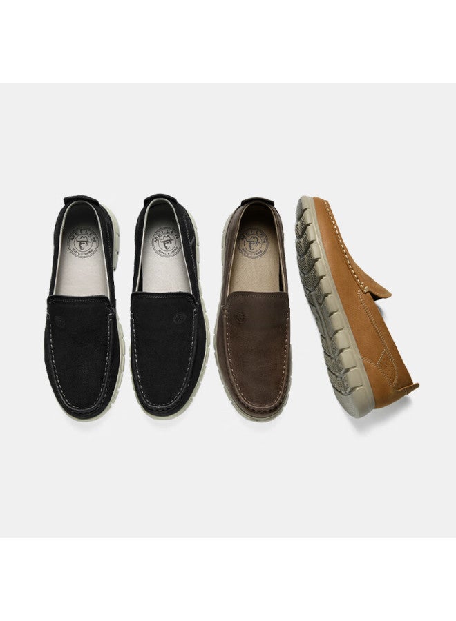 Mellen Soft Sole Slip-on Loafers Comfortable Lazy Shoes Mra67152 Yellow Brown Size 44 - Image 3