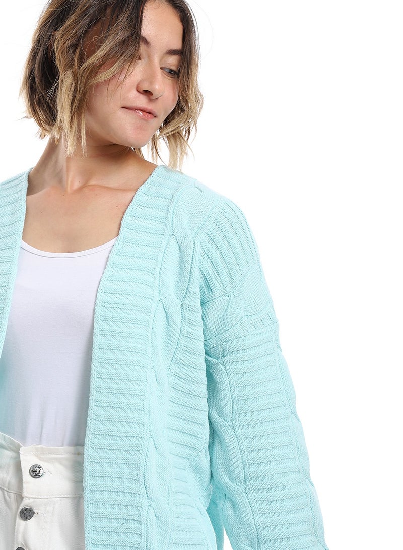 سيزار كارديجان صوف حريمي مفتوح - Image 3