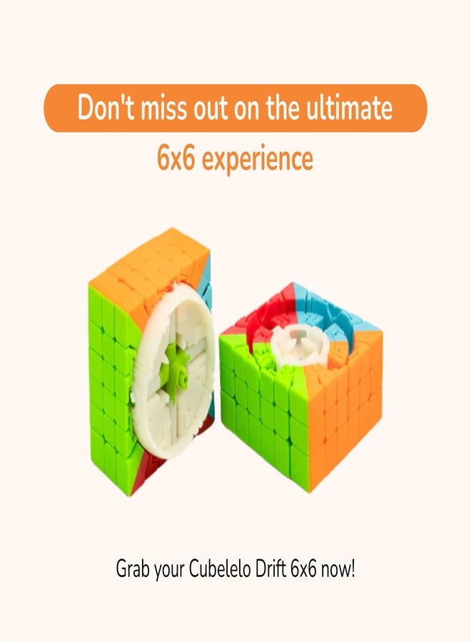Cubelelo Drift 6x6 Stickerless Speed Cube Magic Puzzle for Kids & Adults | Advanced Level Speedcube | Speedy Stress Buster Brainstorming Cube - Image 4