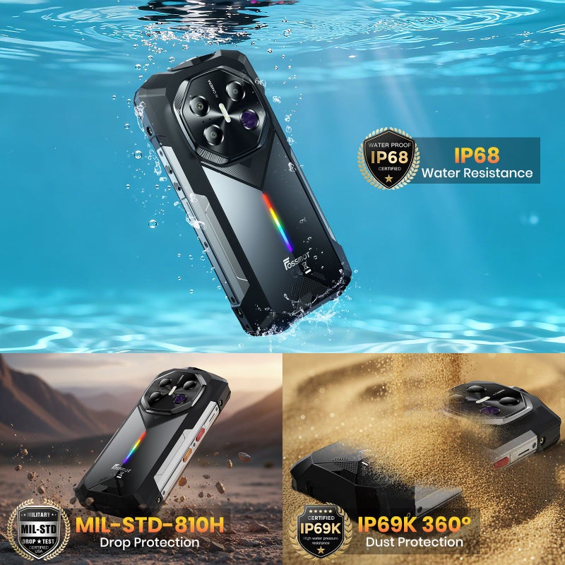 فوسيبوت هاتف ذكي fossibot F113 - أسود - Image 4