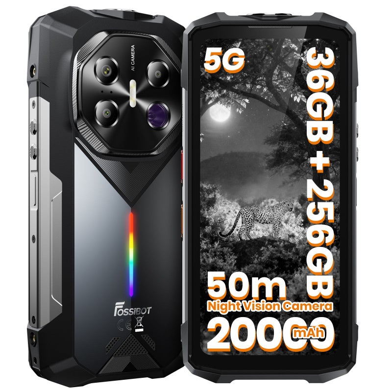 فوسيبوت هاتف ذكي fossibot F113 - أسود - Image 1