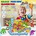 Magnetopia Dinosaur Toys Magnetic Tiles for Kids 35 Lava Dinosaur World Set Magnet Tiles for Kids Ages 48 57 Toddler Magnets Building Toys STEM Learning Sensory Birthday Gifts for 3 Years Old Boys Girls - Image 4