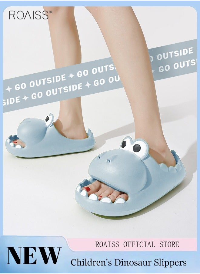 roaiss Kids Sliders Boys Girls Cartoon Cute Slippers Toddler Beach Pool Slide Sandals Slip-on Summer Flip Flops  - Image 2