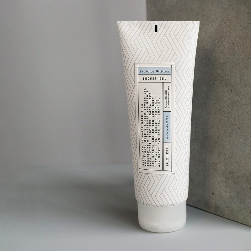 Archive Yet To Be Written Shower Gel All Natural Moisturizing Body Wash for Men & Women Lightly Scented 8 Fl oz - Image 3