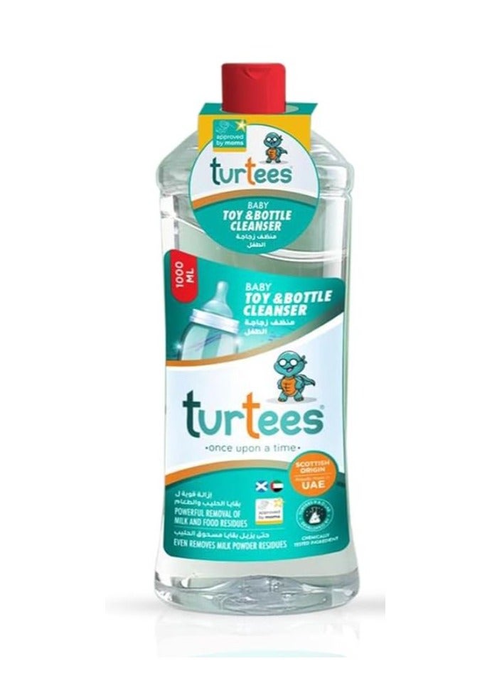 Turtees Baby Toy & Bottle Cleanser 1000ml – Safe & Gentle Liquid for Baby Bottles, Nipples, Toys & Feeding Accessories – Removes Milk Residue & Odour - Image 1