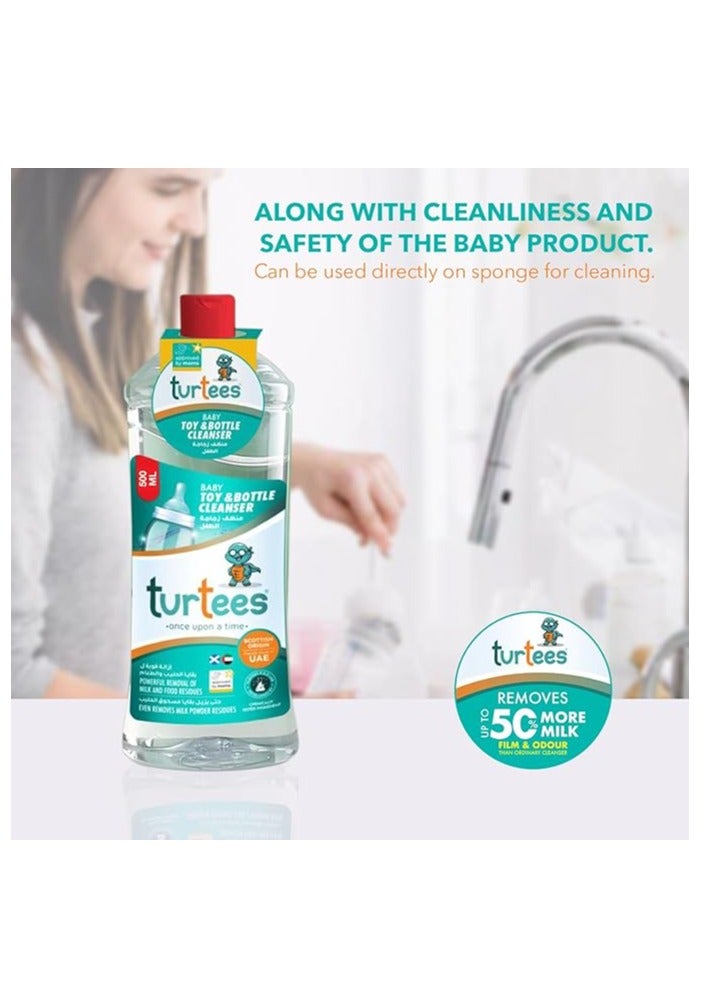 Turtees Baby Toy & Bottle Cleanser 1000ml – Safe & Gentle Liquid for Baby Bottles, Nipples, Toys & Feeding Accessories – Removes Milk Residue & Odour - Image 2