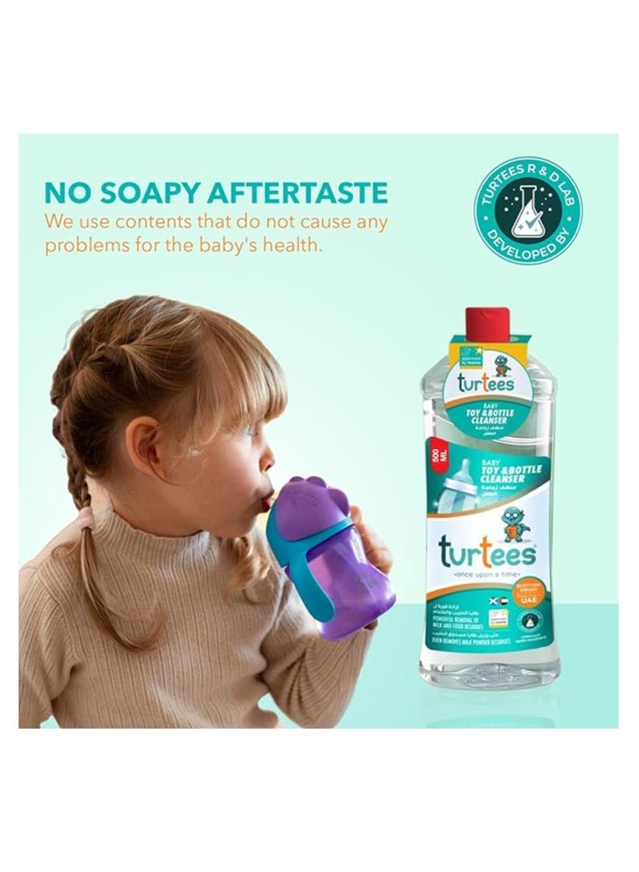 Turtees Baby Toy & Bottle Cleanser 1000ml – Safe & Gentle Liquid for Baby Bottles, Nipples, Toys & Feeding Accessories – Removes Milk Residue & Odour - Image 4