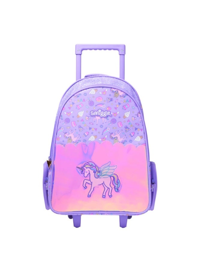 Smiggle Australia Large Capacity Cartoon Rolling Backpack