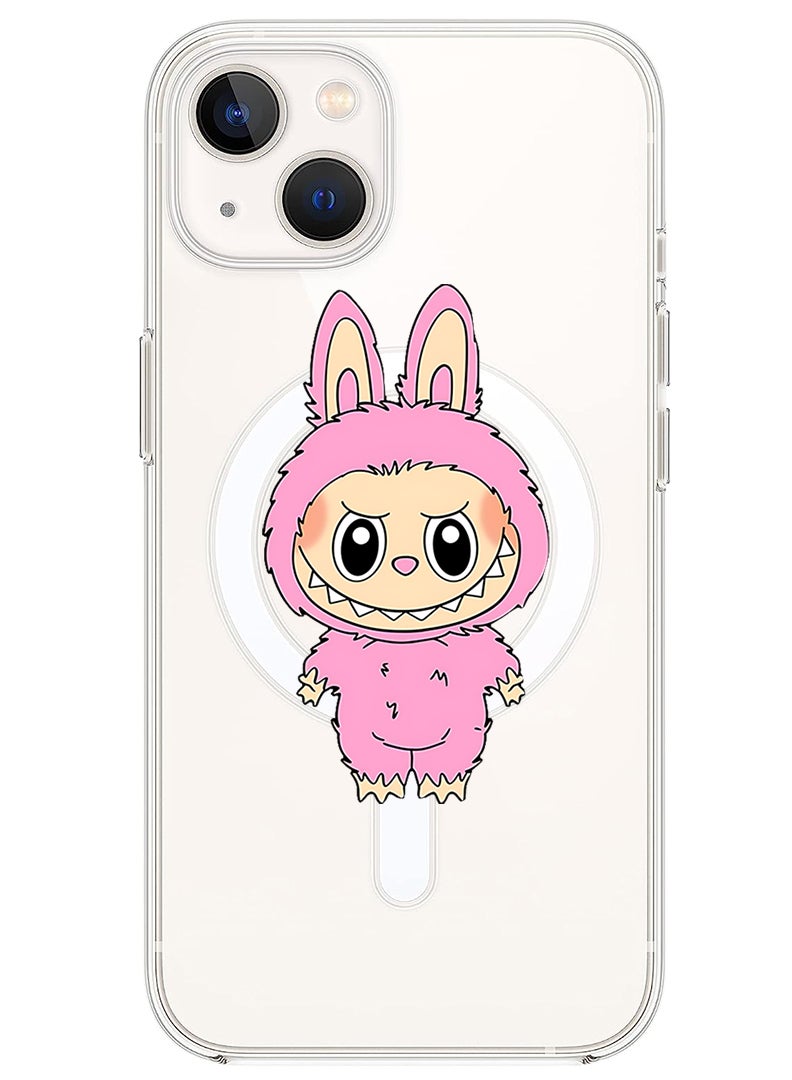 Theodor Magnetic Case for Apple iPhone 14 Compatible with MagSafe Wireless Charging, Shockproof Phone Bumper Cover Labubu (7) - Image 1