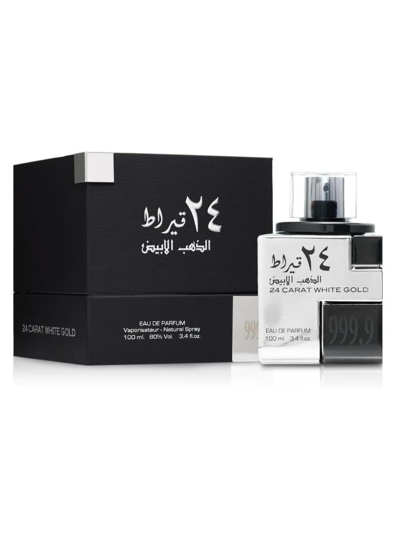 Lattafa 24 Carat White Gold Eau de Parfum 100ml - Image 1