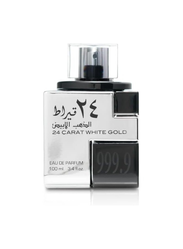 Lattafa 24 Carat White Gold Eau de Parfum 100ml - Image 3