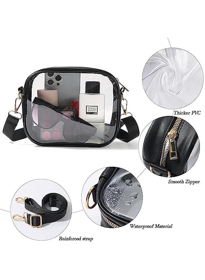 Arabest Clear Bag Stadium Approved, Crossbody Transparent Bag for Concerts Sports Events, Purses for Men & Women - Image 4