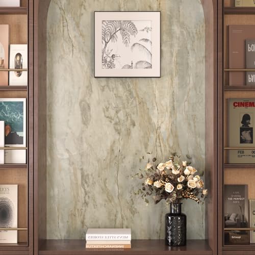 VaryPaper Beige Slate Marble Contact Paper for Countertops Waterproof Matte Marble Peel and Stick Wallpaper for Kitchen Bathroom Removable Self Adhesive Marble Sticker Countertop Vinyl 157x787 - Image 3