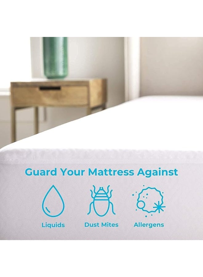 Harmony Home Waterproof Mattress Protector – Double/Full (140 × 200 cm) – Pack of 1 | Spill & Dust Resistant - Image 3