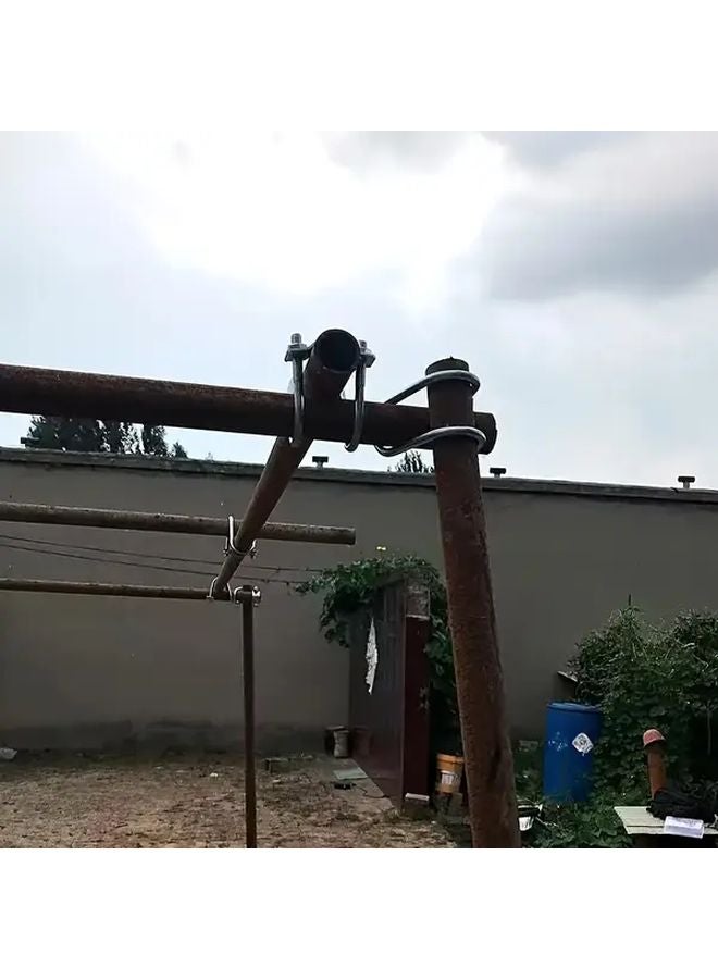 5pcs Heavy Duty U Shaped Metal Clamps Rust Resistant Steel Pipe Fixing Outdoor - Image 4