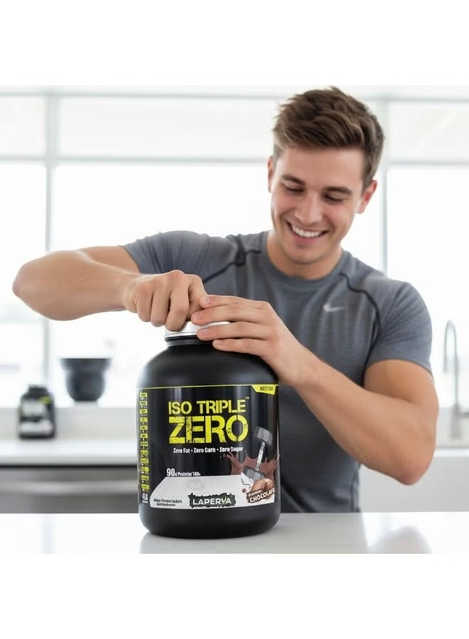 لابيرفا آيزو تربل زيرو واي بروتين – كوكيز آند كريم بلجيكي، 4 رطل - Image 2