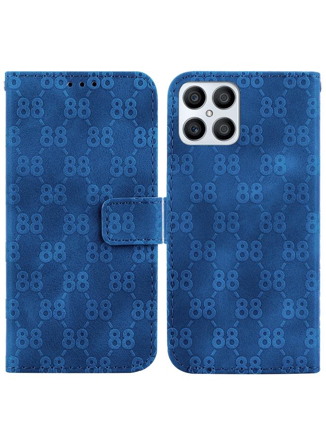 اس-توب جراب هاتف Honor X8 من الجلد المنقوش على شكل حرف 8 مزدوج - Image 1