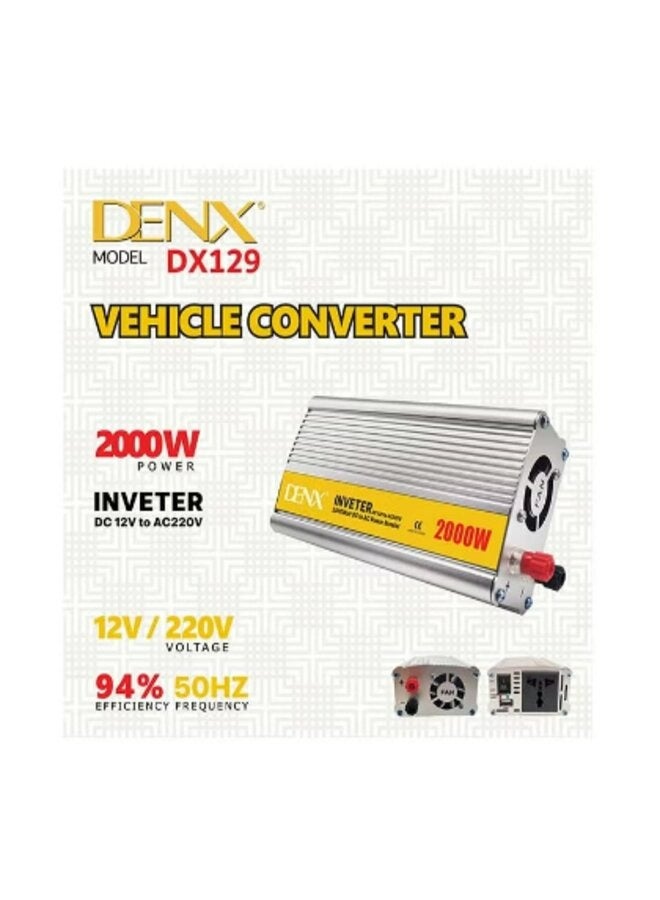 Denx 2000W Car Power Inverter DC 12V TO AC220V - Image 1