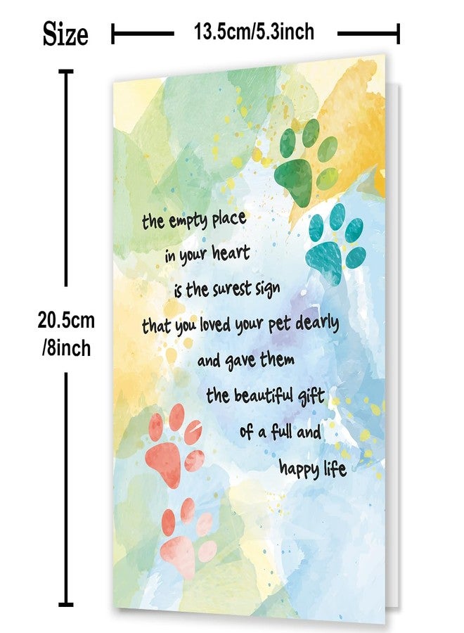 IDU Pet Sympathy Card for Dog Cat,Loss of Dog Cat Sympathy Gift,Pets Memorial Gifts,Pet Loss Sympathy Gift,Pets Bereavement Gifts with Heartfelt Healing Message Design - Image 3