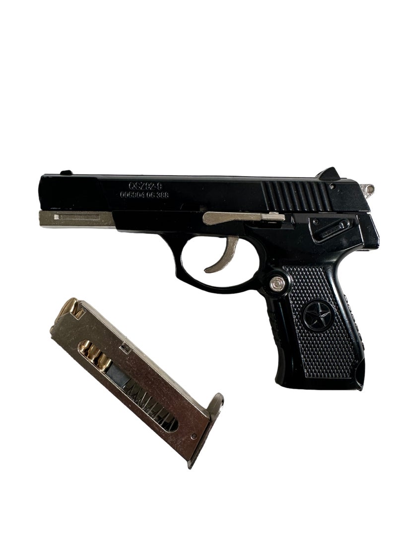 A Fully Metal Quarter Pistol For Decoration With An Iron Magazine And Removable Metal Decorative Bullets. - Image 2