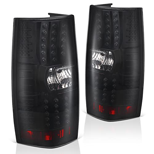 DWVO LED Tail Light Assembly Compatible with Chevy Tahoe Chevrolet Suburban 2007 2008 2009 2010 2011 2012 2013 2014 Taillights Replacement Tail Lamps - Image 1