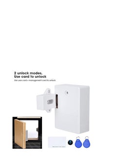 Excefore Smart Cabinet Lock, Electronic RFID Card Cabinet Lock, Hidden DIY RFID Lock Opening, for Wardrobe, Sauna, Libraries, Factories and Offices Locker (White)  - Image 4
