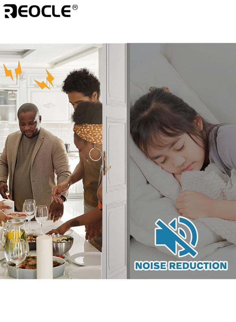 REOCLE 2pcs Door Bottom Sealing Strips for Soundproofing Cuttable Strips Designed to Block Gaps Prevent Dust Insects Suitable for Glass Doors Wooden Doors Bedroom - Image 5