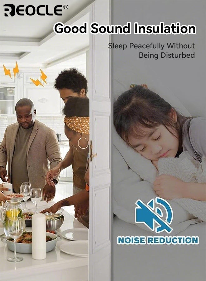 REOCLE 2pcs Door Bottom Sealing Strips for Soundproofing Cuttable Strips Designed to Block Gaps Prevent Dust Insects Suitable for Glass Doors Wooden Doors Bedroom - Image 4