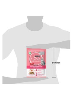 Purina ONE Healthy Kitten Cat Food with Chicken in Gravy Wet Cat Food Pouch Multicolour  - Image 2