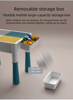 Generic Children's large particle multifunctional educational toy 40*30cm building block table  - Image 5