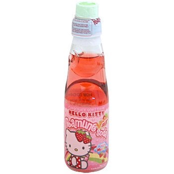 Hello Kitty Ramune Soda Strawberry 6.6 Fz - Image 2