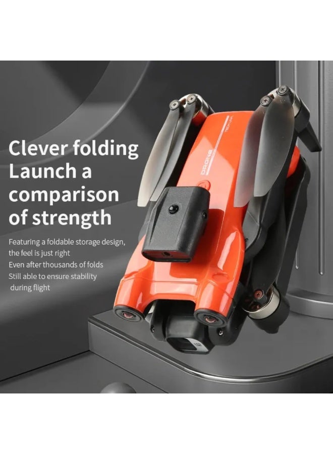 ELTRAZONE P12 Pro Foldable Drone with 4K Front and 1080P Bottom HD Camera | One-Touch Takeoff and Landing with Auto Return-to-Home Function | Built-in Obstacle Avoidance Sensor for Safer Flight | Compact, Lightweight & Foldable Design | Long Battery Life | Stable Hovering RC Drone Toy for Adults, Beginners, and Hobbyists  - Image 1