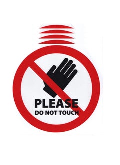 UV Resistant Anti-Glare Adhesive COVID-19 Protocol Stickers, Keep Safe Distance, Stand Here, Mask is Mandatory, Wash Hands Don't Touch (Please Do Not Toch)