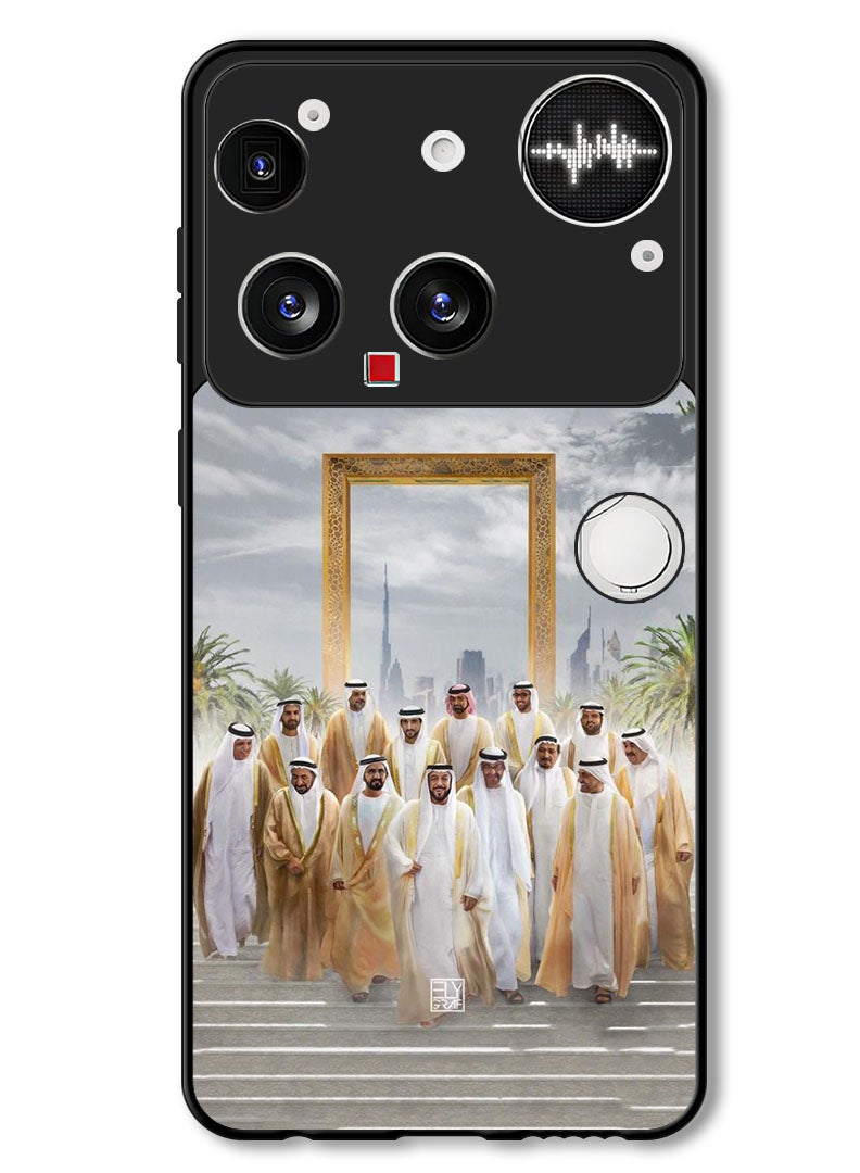 Theodor Case Compatible with Nothing Phone (3) 6.67 Inch Protection Shockproof Bumper Cover Dubai Rulers - Image 1