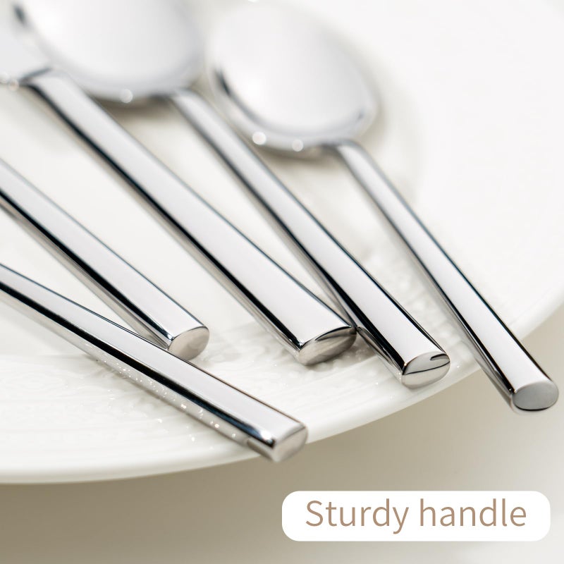 Alata Potter 20-Piece Forged Silverware Set Stainless Steel Flatware Set Cutlery Set,Service for 4,Mirror Finish,Dishwasher Safe - Image 3