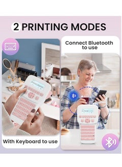 Generic Sticker Printer- Mini Printer M02 Print Pod Thermal Printer Sticker Maker Inkless Pocket Printer Bluetooth Printer for Learning Assistance, Study Notes, Photos, Work, Receipts (M02)  - Image 3