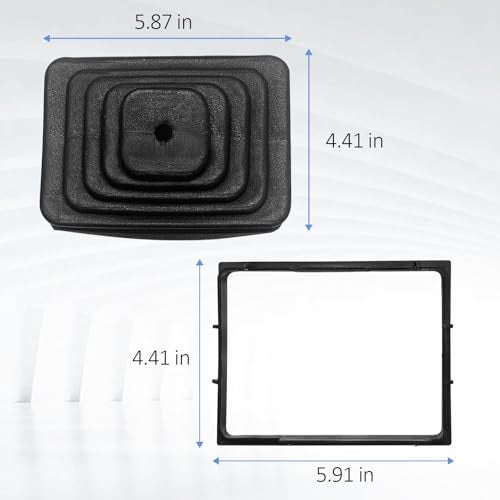 QFISH 53000056 52078558 Shifter Boot and Retainer Bezel Kit Compatible with Jeep Wrangler TJ 1997-2004 Transmission Shift Bezel Shifter Boot Kit - Image 4