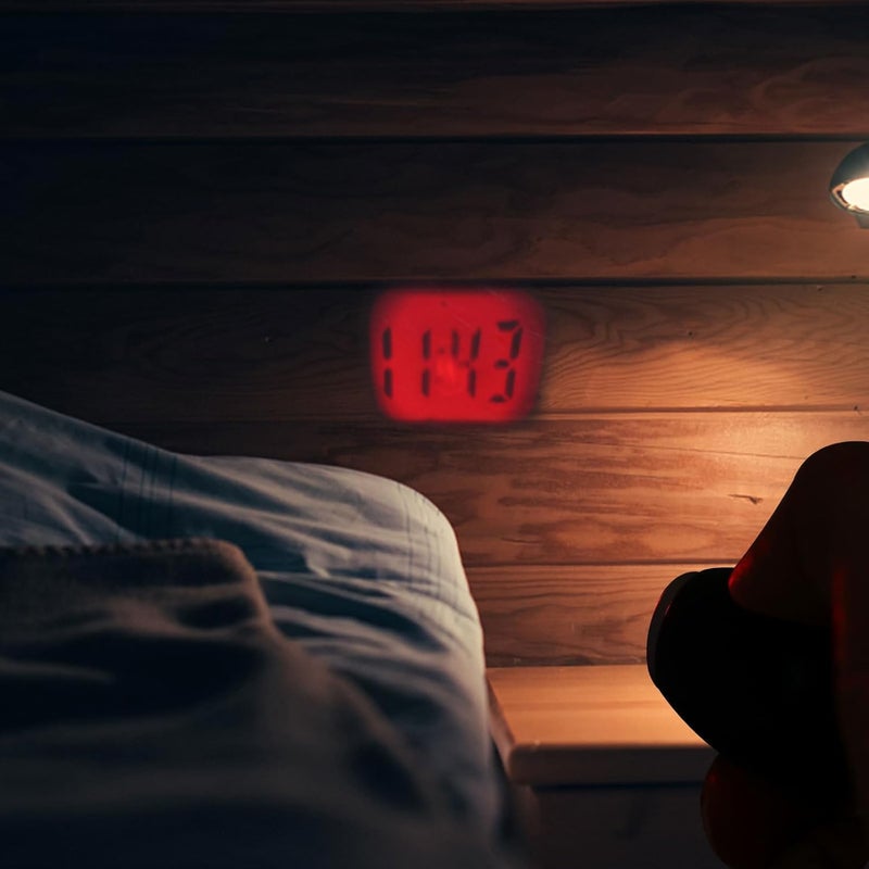 STAHAD Portable Digital Projection Clock Mini LED Time Clock with Key Chain for Bedroom and Travel Use - Image 5