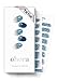 ohora Semi Cured Gel Nail Strips (N Waterbomb) - Blue, Glitter, Works with Any UV/LED Lamps, Salon-Quality, Long Lasting, Easy to Apply & Remove - Includes 2 Prep Pads, Nail File & Wooden Stick - Image 2