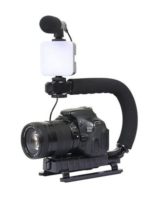 Video Tripod Set with LED Light Microphone Video Recording Kit for Smartphone Vlog Photography Set, Microphone Phone Holder for Smartphone Camera Vlogging Video Recording - pzsku/Z96C1D8EC2CF8423312C5Z/45/_/1710063167/a8eefbdf-9080-4fc6-abf4-32bd511809d9