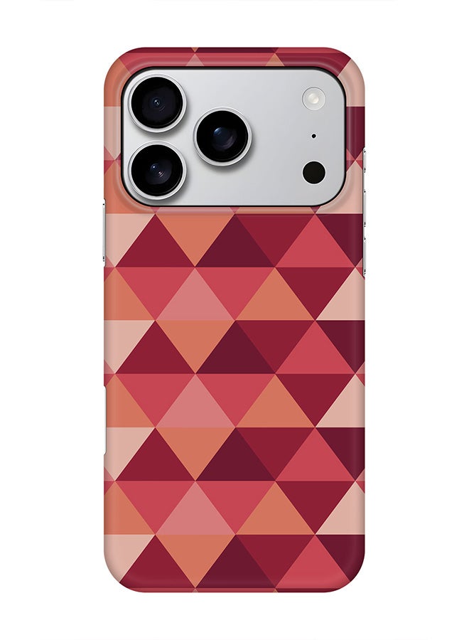 Stylizedd For iPhone 17 Pro,Case, [Compatible with MagSafe] Magnetic cover Slim fit Protection Matte, - Topsy Turvy Triangles