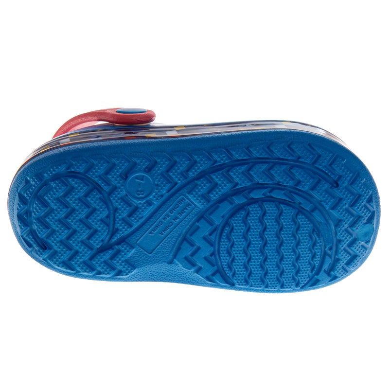 Josmo Boys Sonic The Hedgehog Clog Sandals Waterproof Slip-On Slides Closed Toe Clogs with Backstrap- Blue Red Size 11-12 Little Kid - Image 5