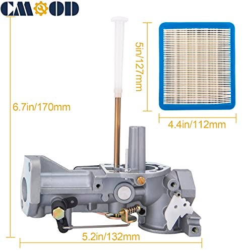 CMOOD 498298 Carburetor for Briggs & Stratton 495426 495951 492611 490533 692784 5 HP Carb 135202 130202 137202 135212 133202 134202 133212 112202 112231 112232 Carburetor with 491588S Air Filter - Image 2